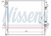 Radiator, engine cooling 646888 Nissens