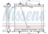Radiator, engine cooling 646893 Nissens