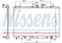 Radiator, engine cooling 646927 Nissens