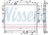 Radiator, engine cooling 646939 Nissens