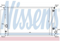 Radiator, engine cooling 64694 Nissens