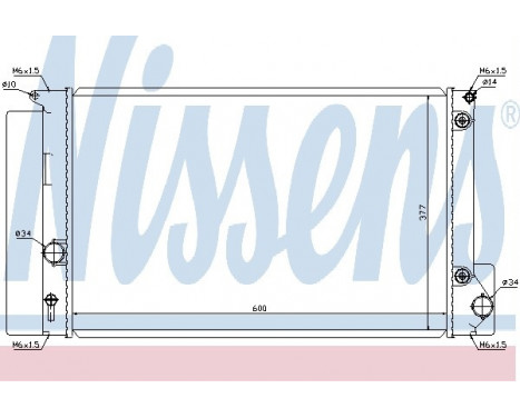 Radiator, engine cooling 64694 Nissens