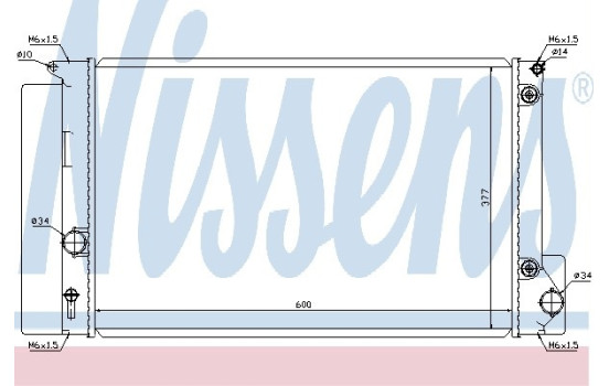 Radiator, engine cooling 64694 Nissens