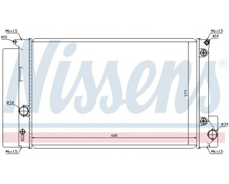 Radiator, engine cooling 64694 Nissens, Image 2