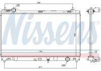 Radiator, engine cooling 646948 Nissens