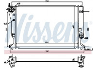 Radiator, engine cooling 64695 Nissens