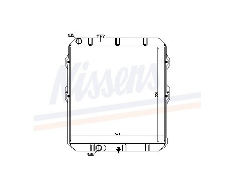 Radiator, engine cooling 64698 Nissens