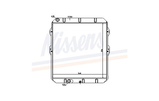 Radiator, engine cooling 64698 Nissens