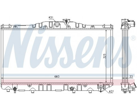 Radiator, engine cooling 64725 Nissens, Image 5