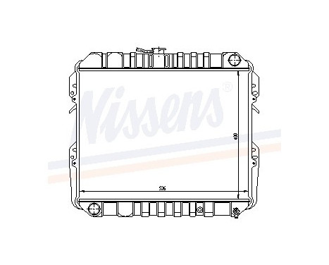 Radiator, engine cooling 64728 Nissens