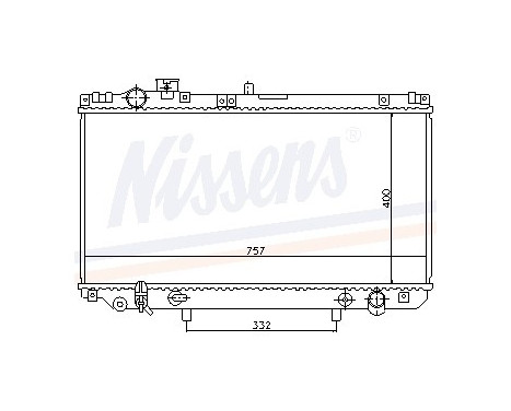 Radiator, engine cooling 64762 Nissens