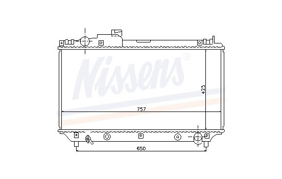 Radiator, engine cooling 64764 Nissens