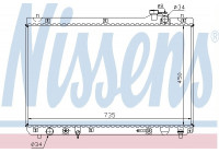 Radiator, engine cooling 64766 Nissens