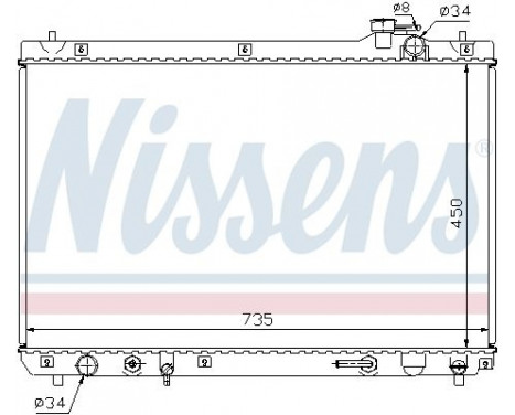 Radiator, engine cooling 64766 Nissens, Image 2