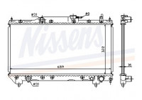 Radiator, engine cooling 64781A Nissens