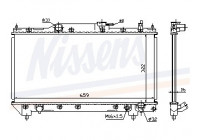 Radiator, engine cooling 64783A Nissens