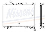 Radiator, engine cooling 64797A Nissens