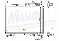 Radiator, engine cooling 64798 Nissens