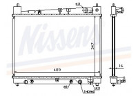 Radiator, engine cooling 64799 Nissens