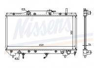 Radiator, engine cooling 64806 Nissens