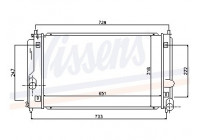 Radiator, engine cooling 64822 Nissens