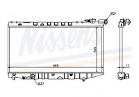 Radiator, engine cooling 64835 Nissens