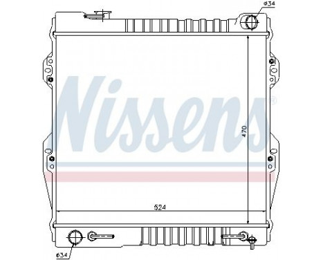 Radiator, engine cooling 64847 Nissens, Image 2