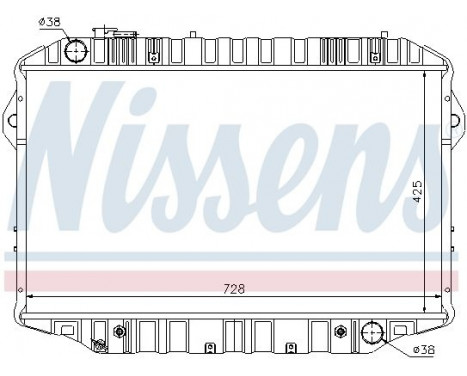 Radiator, engine cooling 64861 Nissens, Image 2