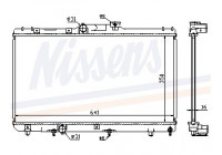 Radiator, engine cooling 64868A Nissens