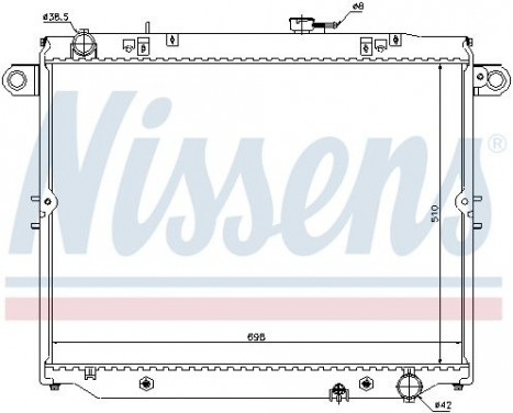 Radiator, engine cooling 64882 Nissens, Image 2