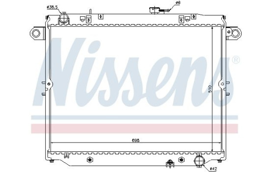 Radiator, engine cooling 64882 Nissens, Image 2