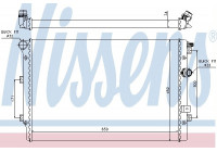 Radiator, engine cooling 65015 Nissens
