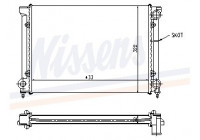 Radiator, engine cooling 651651 Nissens