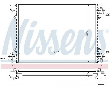 Radiator, engine cooling 651651 Nissens, Image 2