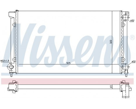 Radiator, engine cooling 651741 Nissens, Image 2