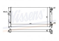 Radiator, engine cooling 651931 Nissens