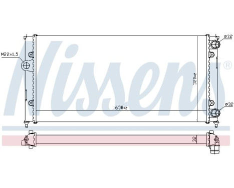 Radiator, engine cooling 651931 Nissens, Image 3