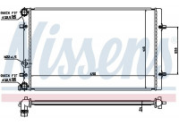 Radiator, engine cooling 652011 Nissens