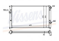 Radiator, engine cooling 65243 Nissens