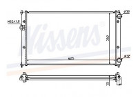 Radiator, engine cooling 652441 Nissens