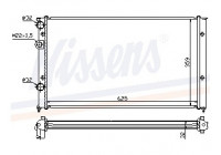 Radiator, engine cooling 652451 Nissens