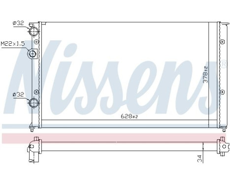Radiator, engine cooling 652451 Nissens, Image 6