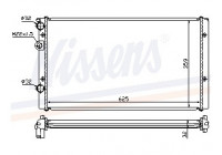Radiator, engine cooling 65248 Nissens