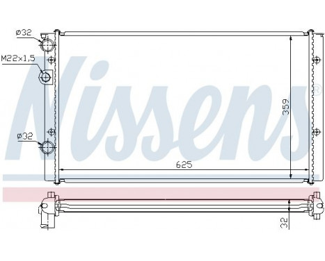 Radiator, engine cooling 65248 Nissens, Image 2