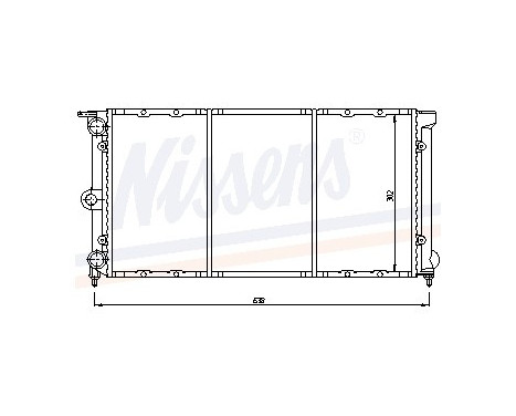 Radiator, engine cooling 652611 Nissens