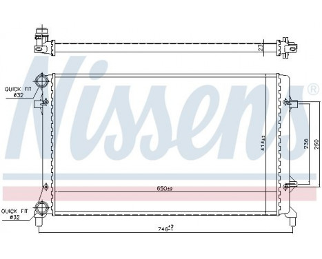 Radiator, engine cooling 65277 Nissens, Image 2