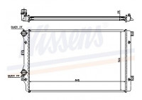 Radiator, engine cooling 65280A Nissens