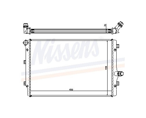 Radiator, engine cooling 65281A Nissens, Image 5