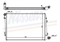 Radiator, engine cooling 65291A Nissens