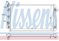 Radiator, engine cooling 65293 Nissens